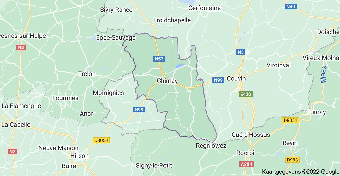 map chimay