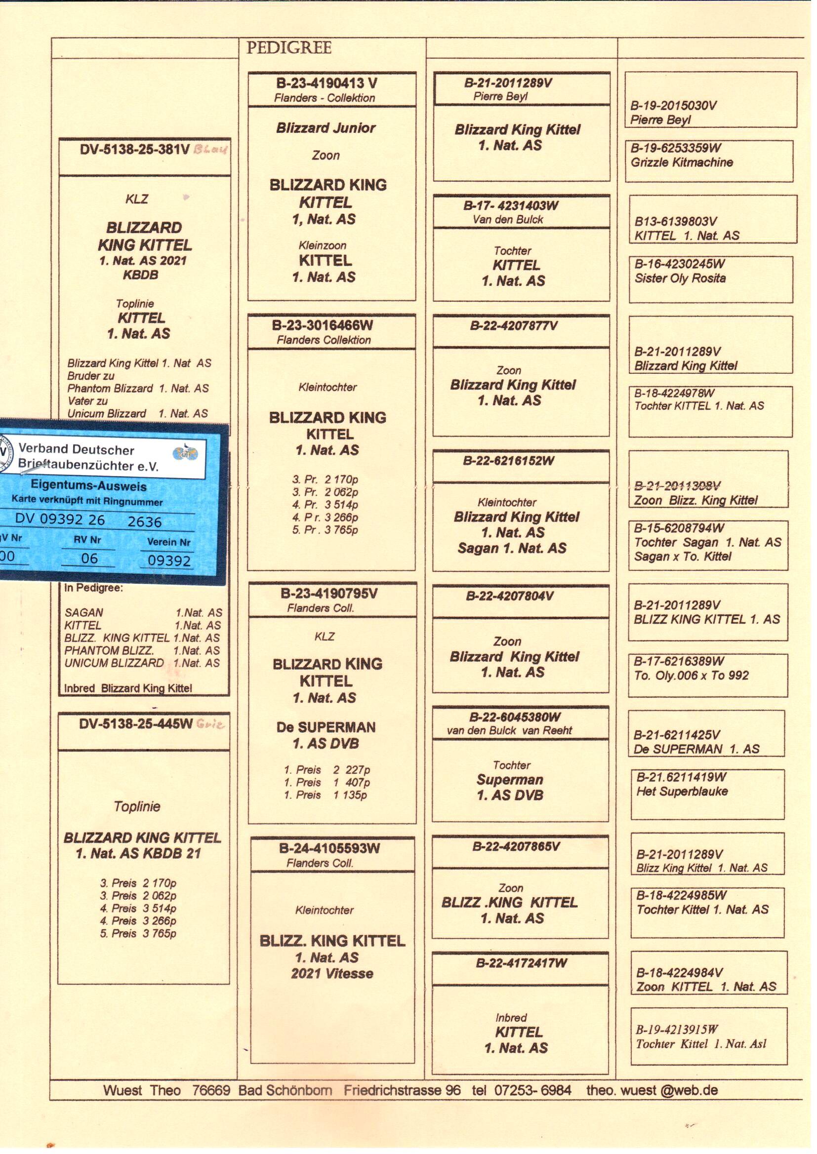 pedigree De 2636