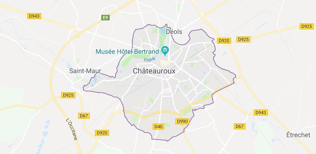 map chateauroux