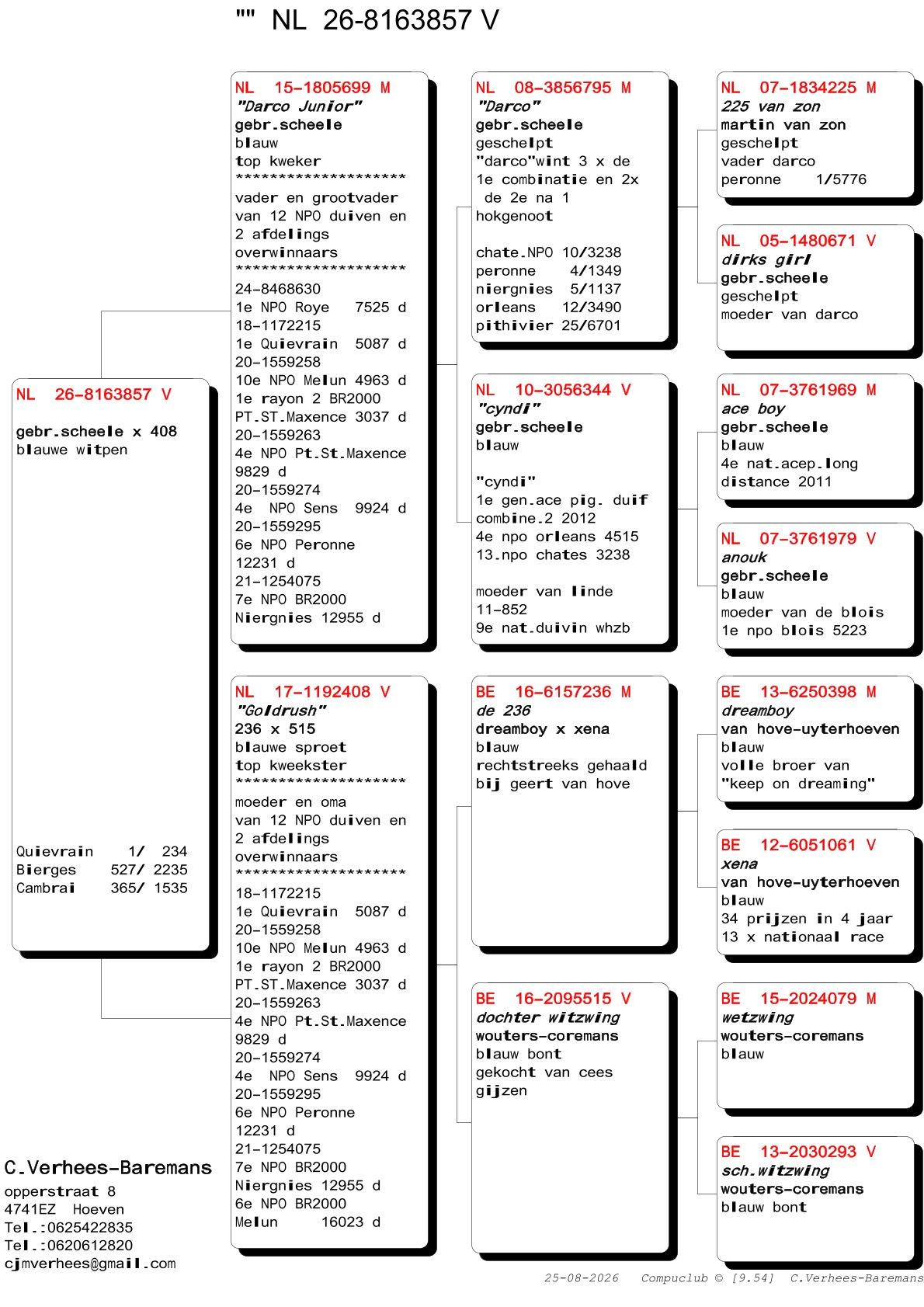 pedigree Verhees 857