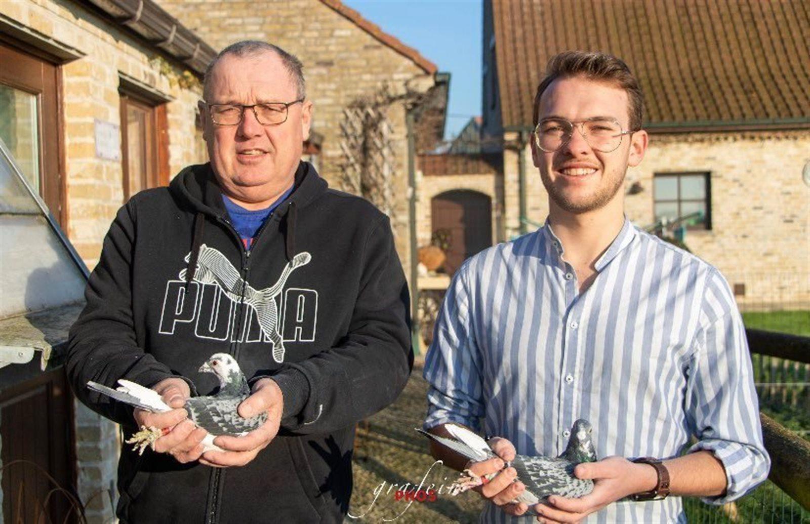 Coone Franky & Robbe  Ledegem Duivin ter plaatse 