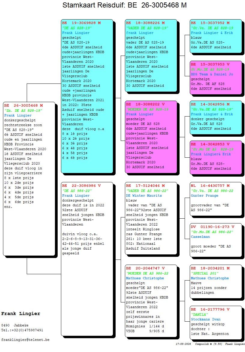 pedigree Lingier 468
