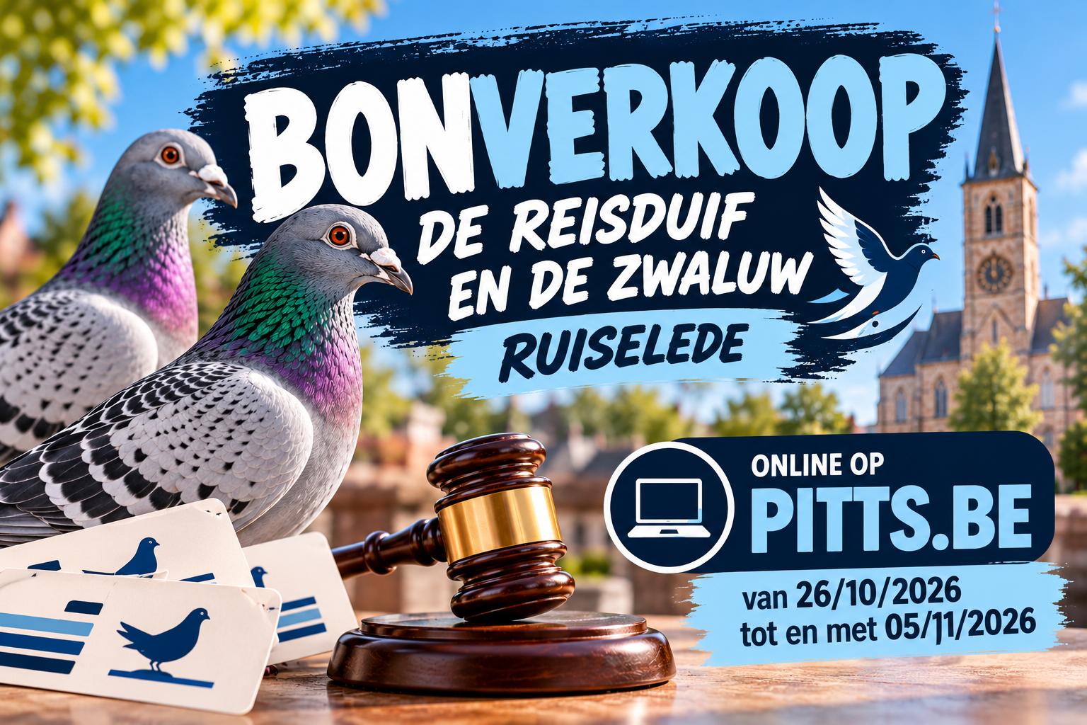 Auction: De Reisduif & De Zwaluw Ruiselede